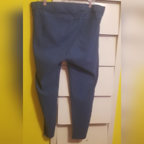 Amaryllis 3X Blue Stretchy Pants - Picture 7 of 8